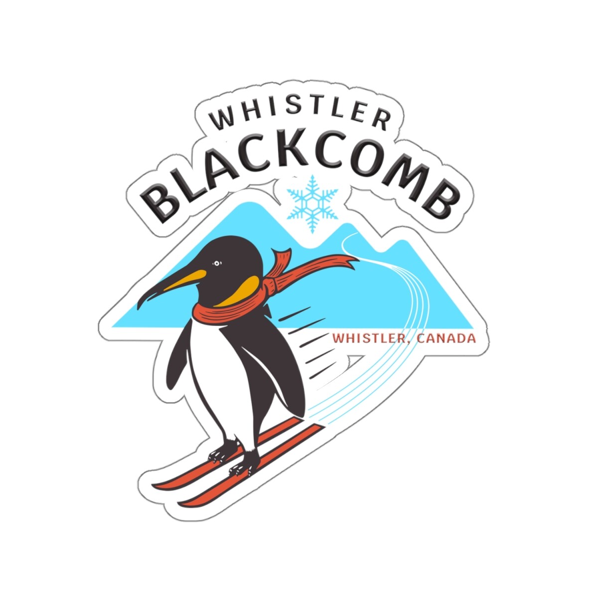 Whistler Mountain, BC, Canada – Kiss-Cut Stickers, Free Shipping!