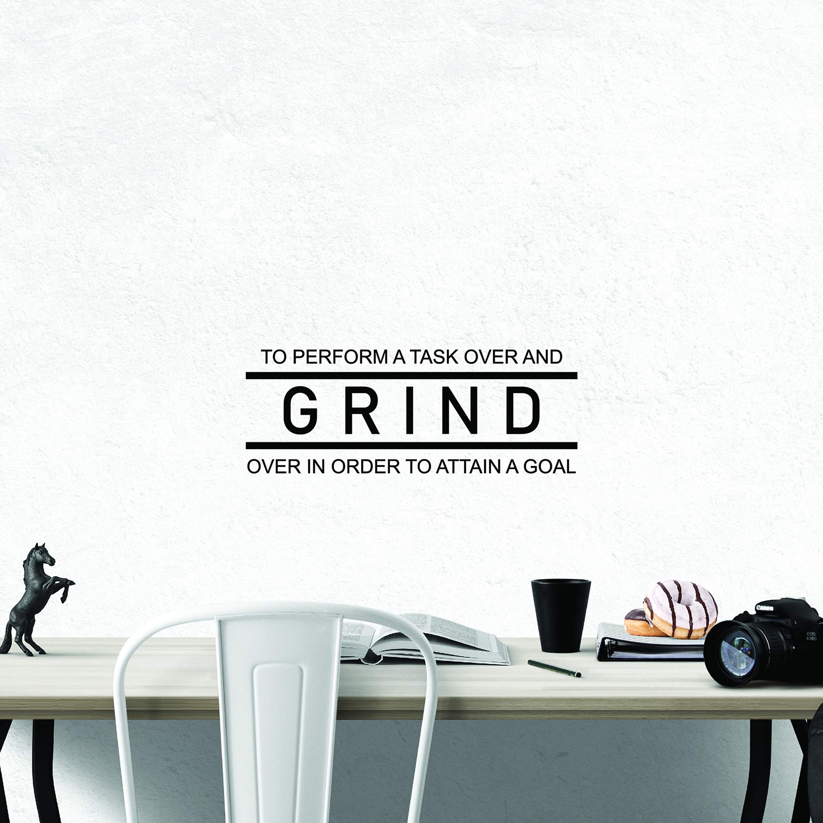 Grind Inspirational Wall Decal Sticker Motivational Office Decor Quote Inspir…