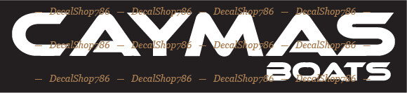Caymas Boats – Outdoor Sports – Car/SUV/Truck Vinyl Die-Cut Peel N’ Stick Decals