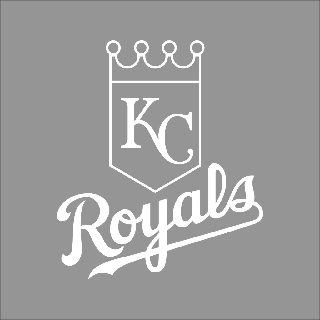 Kansas City Royals MLB Team Logo 1 Color Vinyl Decal Sticker Car Window Wall