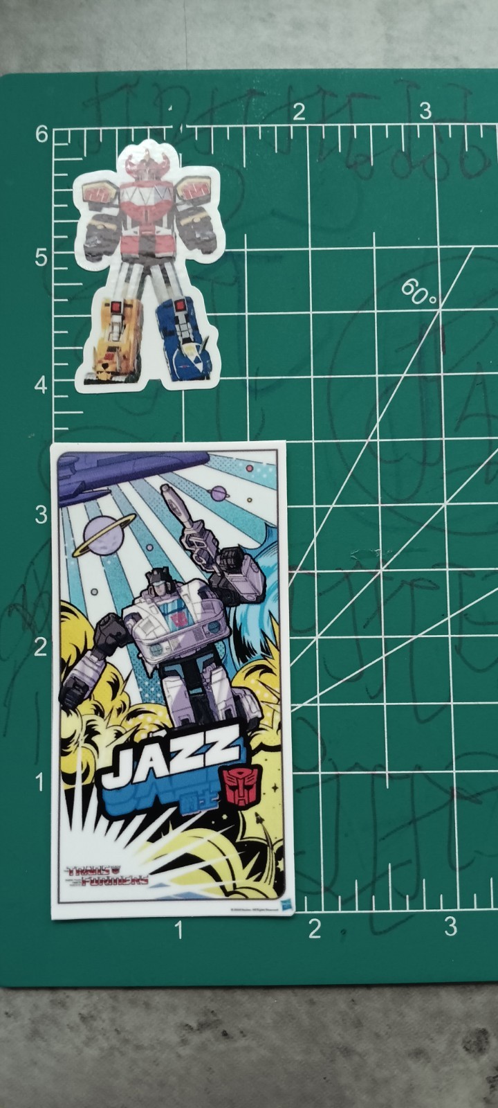 TRANSFORMERS X JAZZ VYNIL STICKER 2X3