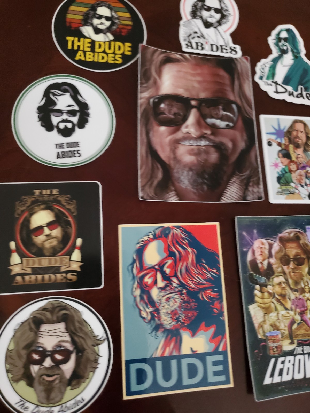 THE DUDE / Big Lebowski STICKERS (13) Variety Pack WORLDWIDE 🌐 SHIPPING