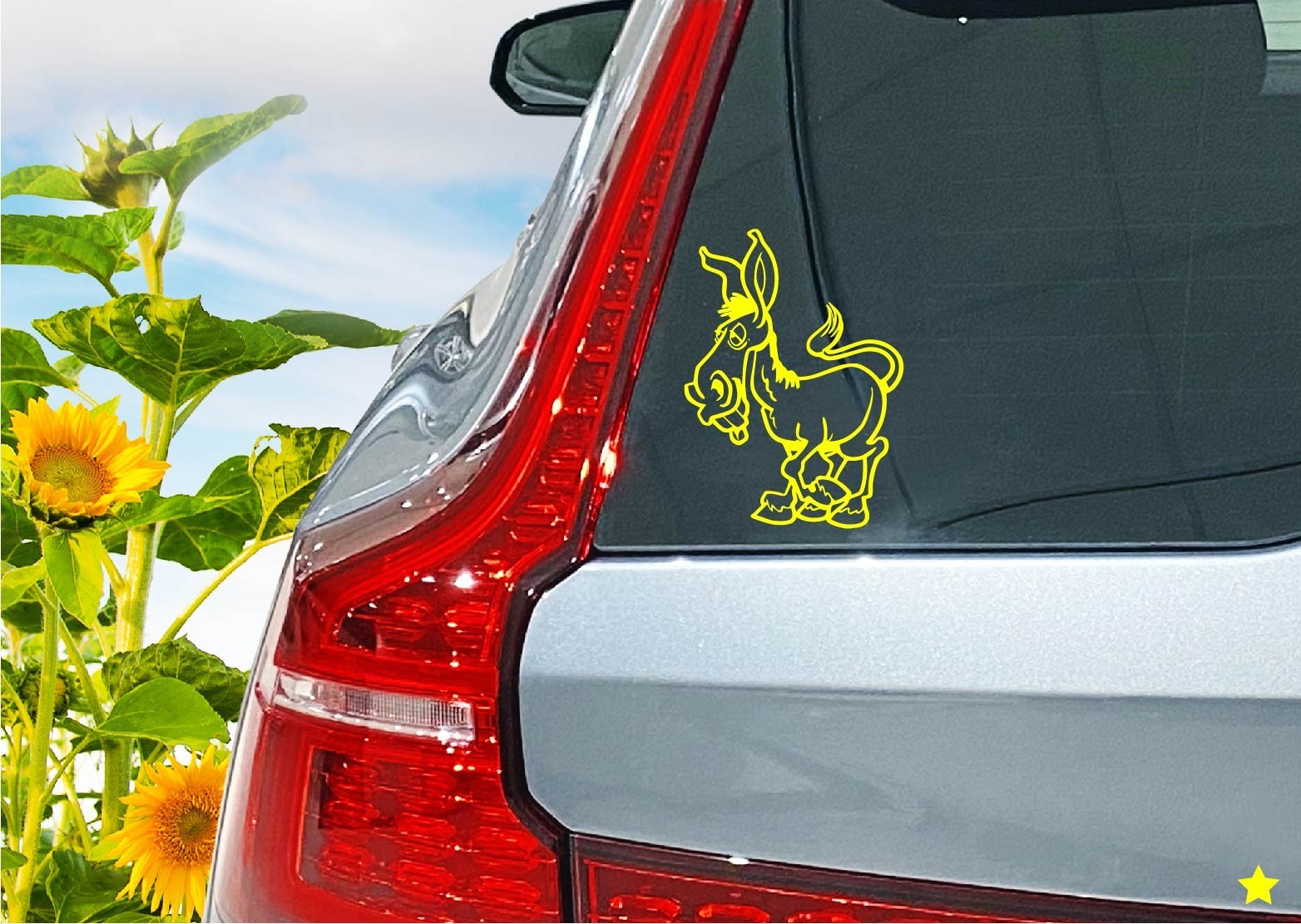 Donkey Decal Sticker Decor Cartoon Ass Jackass Horse Pet Mule Farm Animals