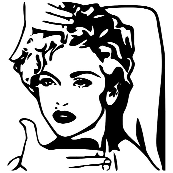 Madonna Vogue Singer Celebrity decal sticker 8×9″ removable vinyl wall art decor