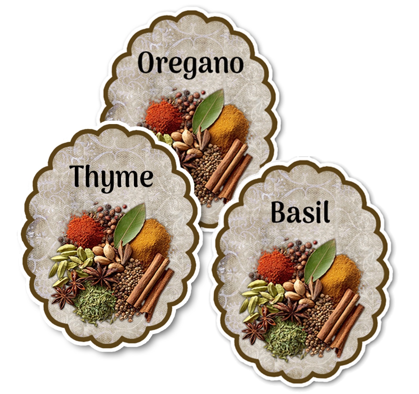 Labels For Your Spice Jars – Set Of 64 Colorful Labels & 11 Blank (75 Labels)