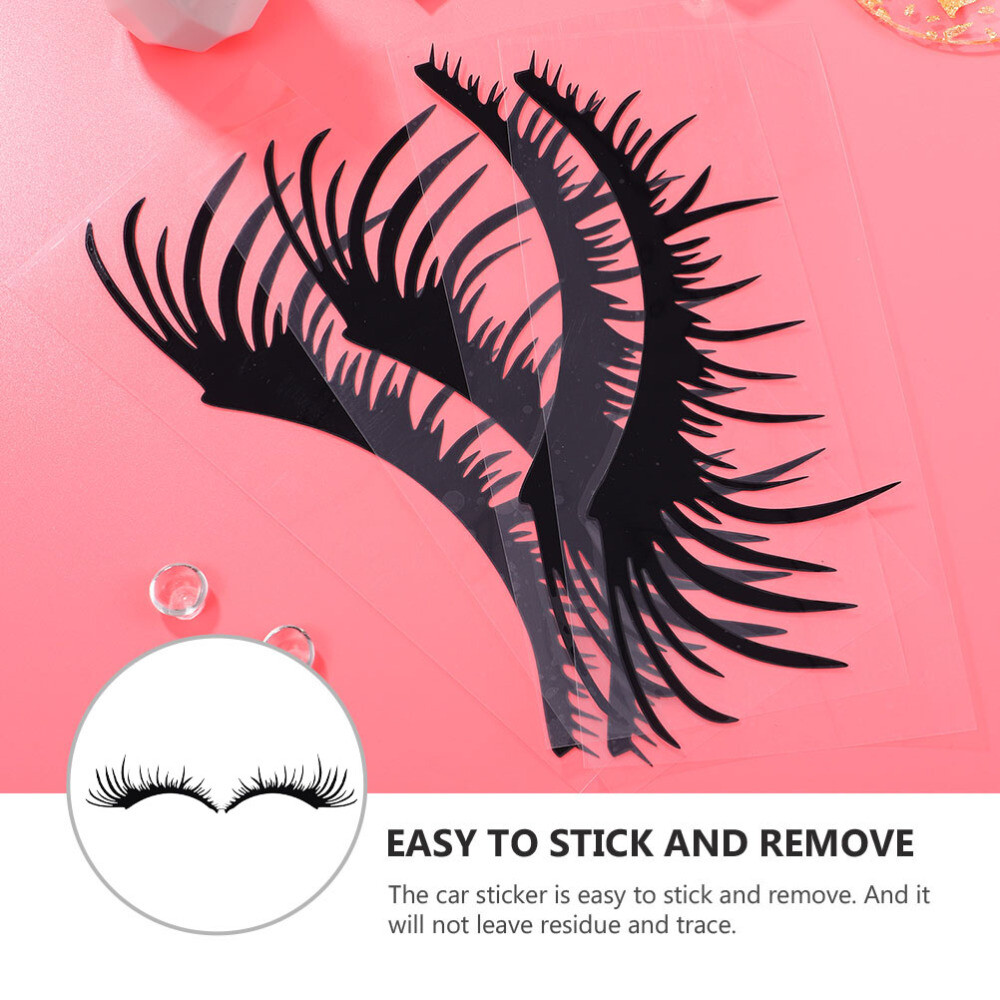 Car Eyelashes for Headlights Universal Bumper Stickers Cars Decor