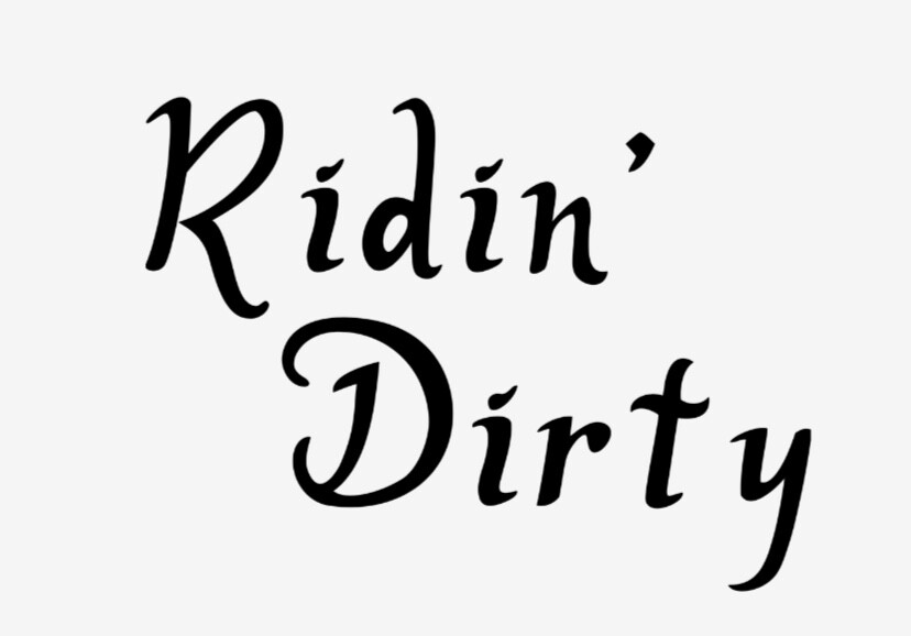 RIDIN’ DIRTY Vinyl Decal Sticker Car Back Window Bumper Funny Mudding Truck JDM