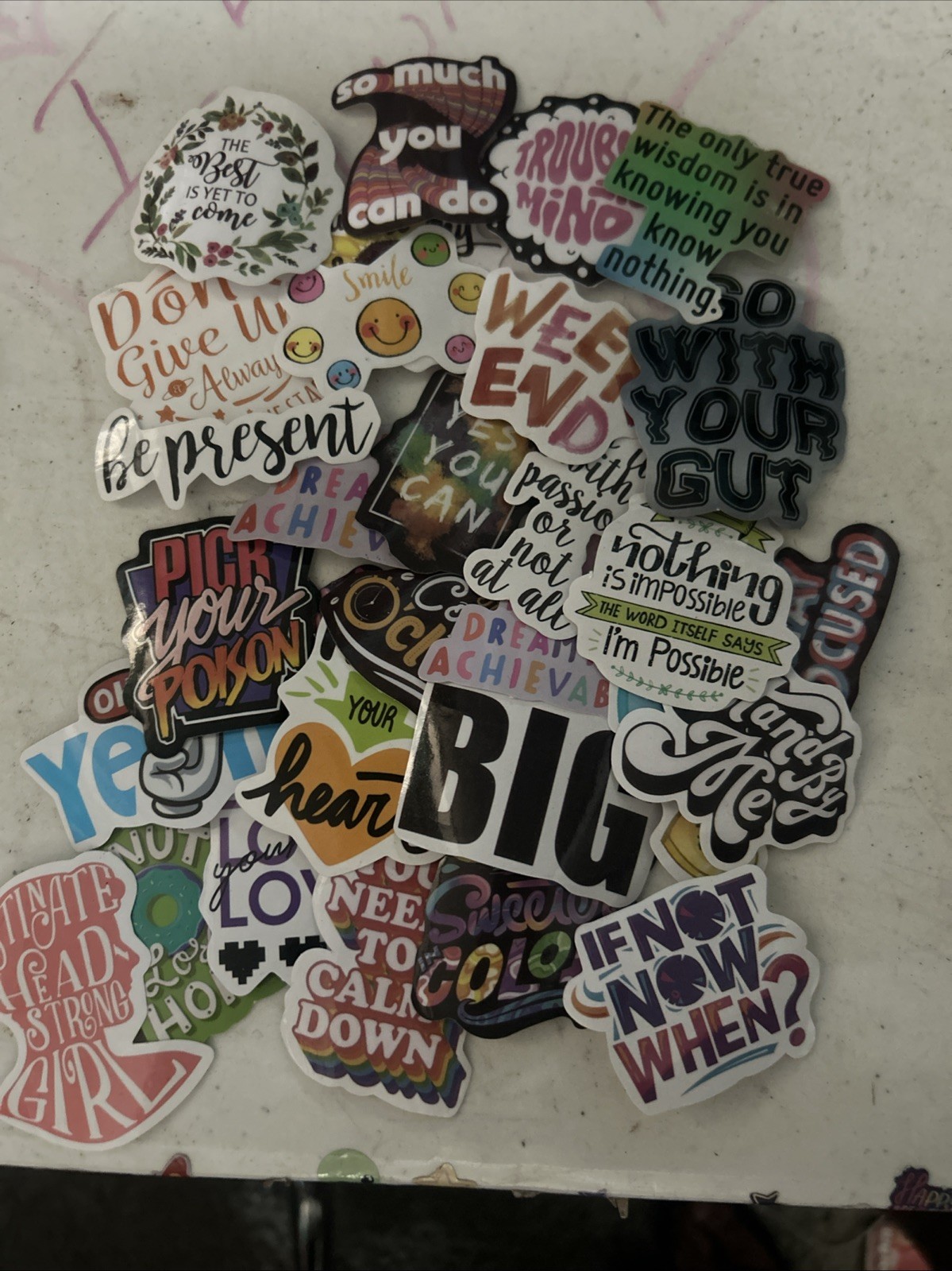 Stickers Pack of 30 ~positive affirmations and phrases