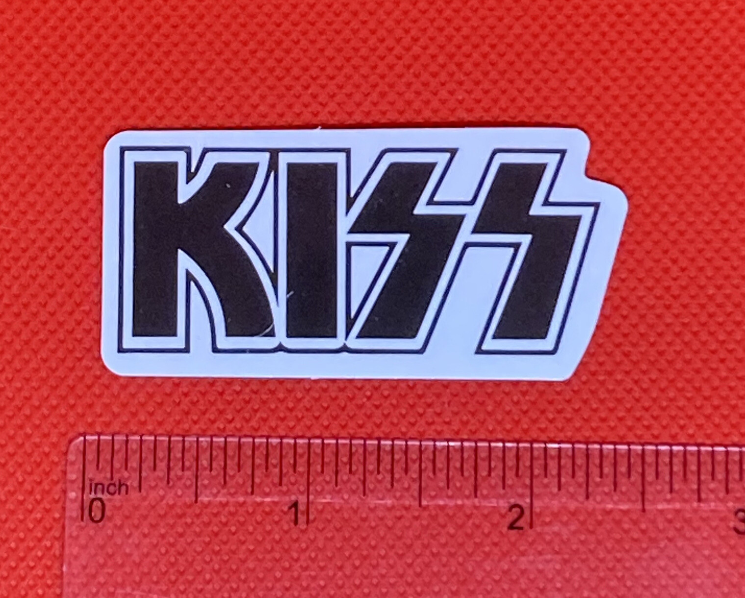 Kiss Band Decal Music Sticker Black And White Fast Free US Shipping! 🇺🇸