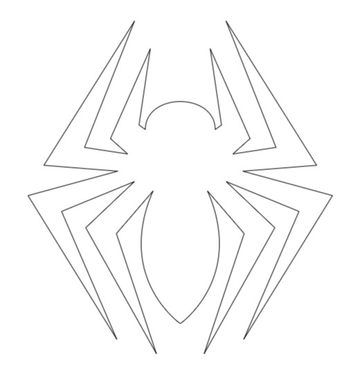 Vinyl Decal, Spider, Glossy White, Various Sizes, Indoor/Outdoor