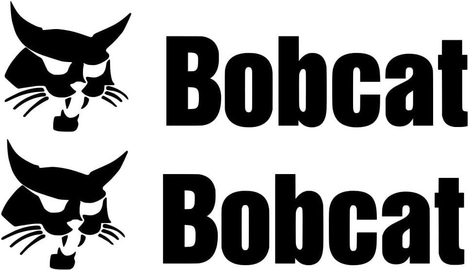 Vinyl White Sticker Decal Bobcat Logo DIE Cut Loader T66 Skid Steer 8”x2” Lot