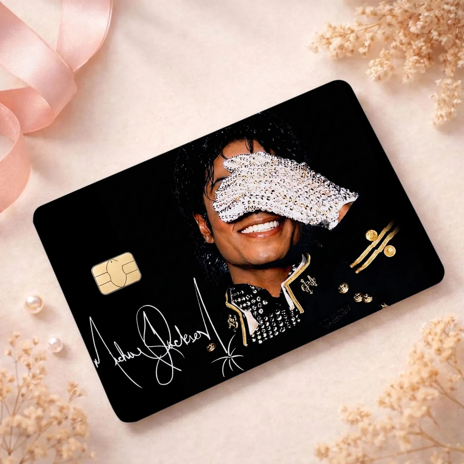 “King of Pop MJ Legend Credit Card Skin Anime Debit Card Vinyl Sticker