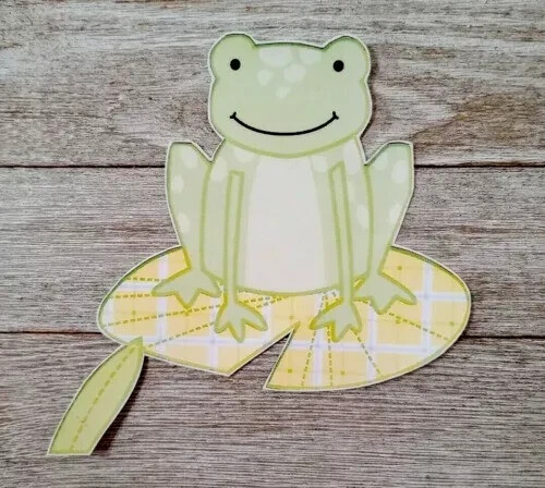 toad frog wall safe sticker lily pad 5 inch new