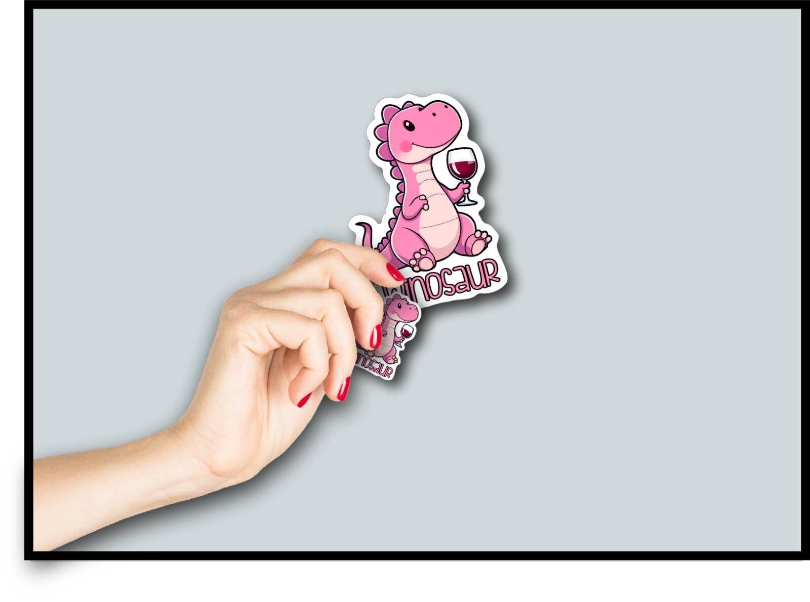 Winosaur Decal Sticker Wine Drinker Cute Dinosaur Mom Alcohol Life Love Adulting