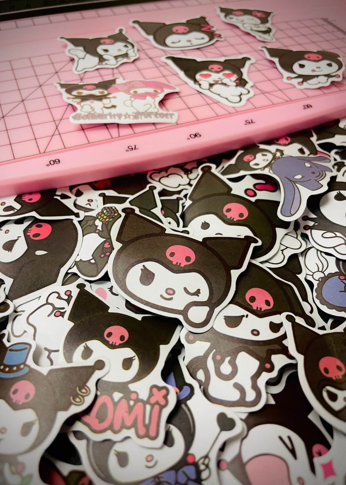 100 Pc Kuromi Vinyl Sticker Pack Kawaii Cute Laptop Kpop