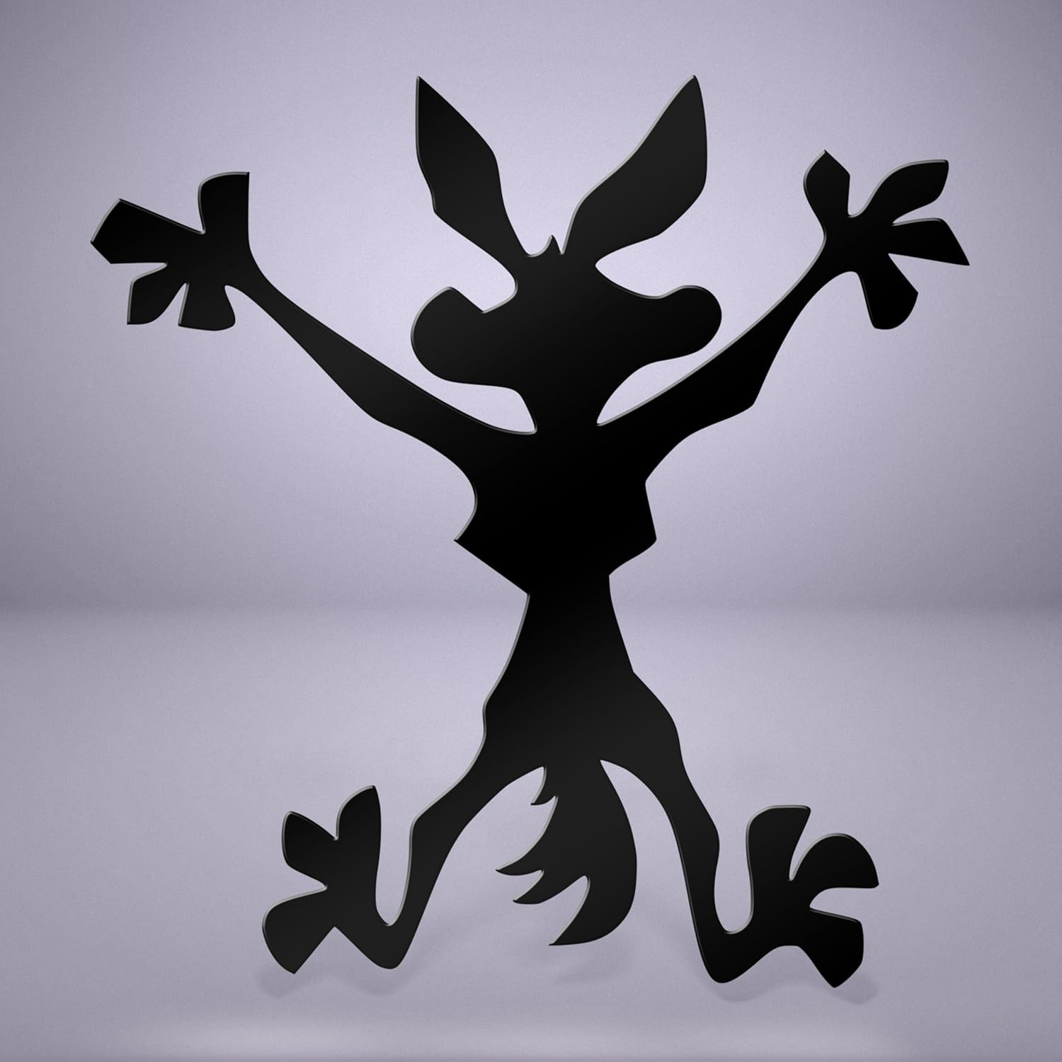 Wile E Coyote Crash Decal Sticker – Funny Vinyl Dent Cover for Cars (Various Siz