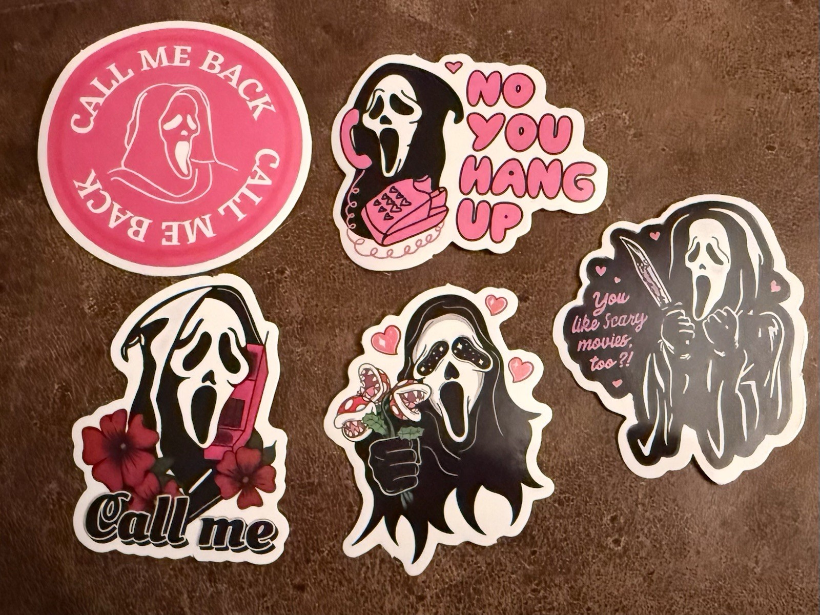 Ghostface Movie Vinyl Sticker Lot Laptop Locker Skateboard 2” Decal Call Me New