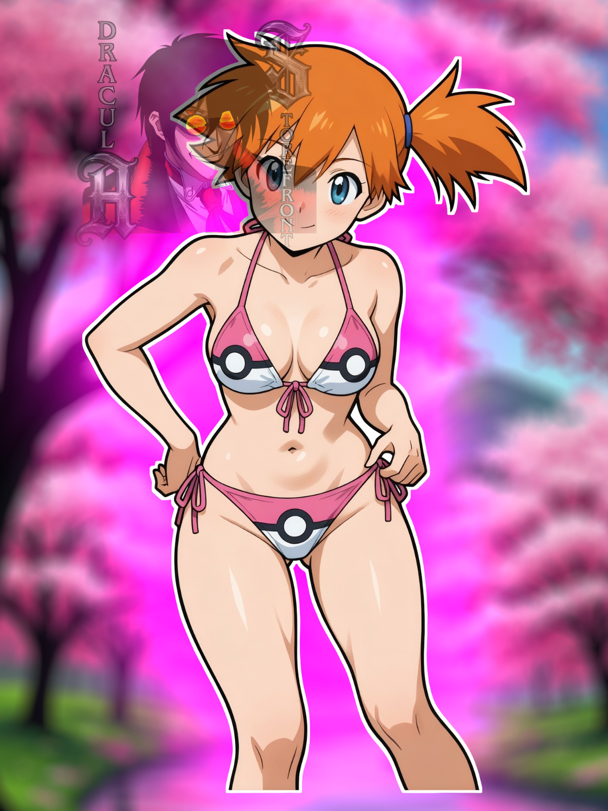Adult Anime Waifu Pokemon Misty/ Kasumi 6″ Vinyl Sticker