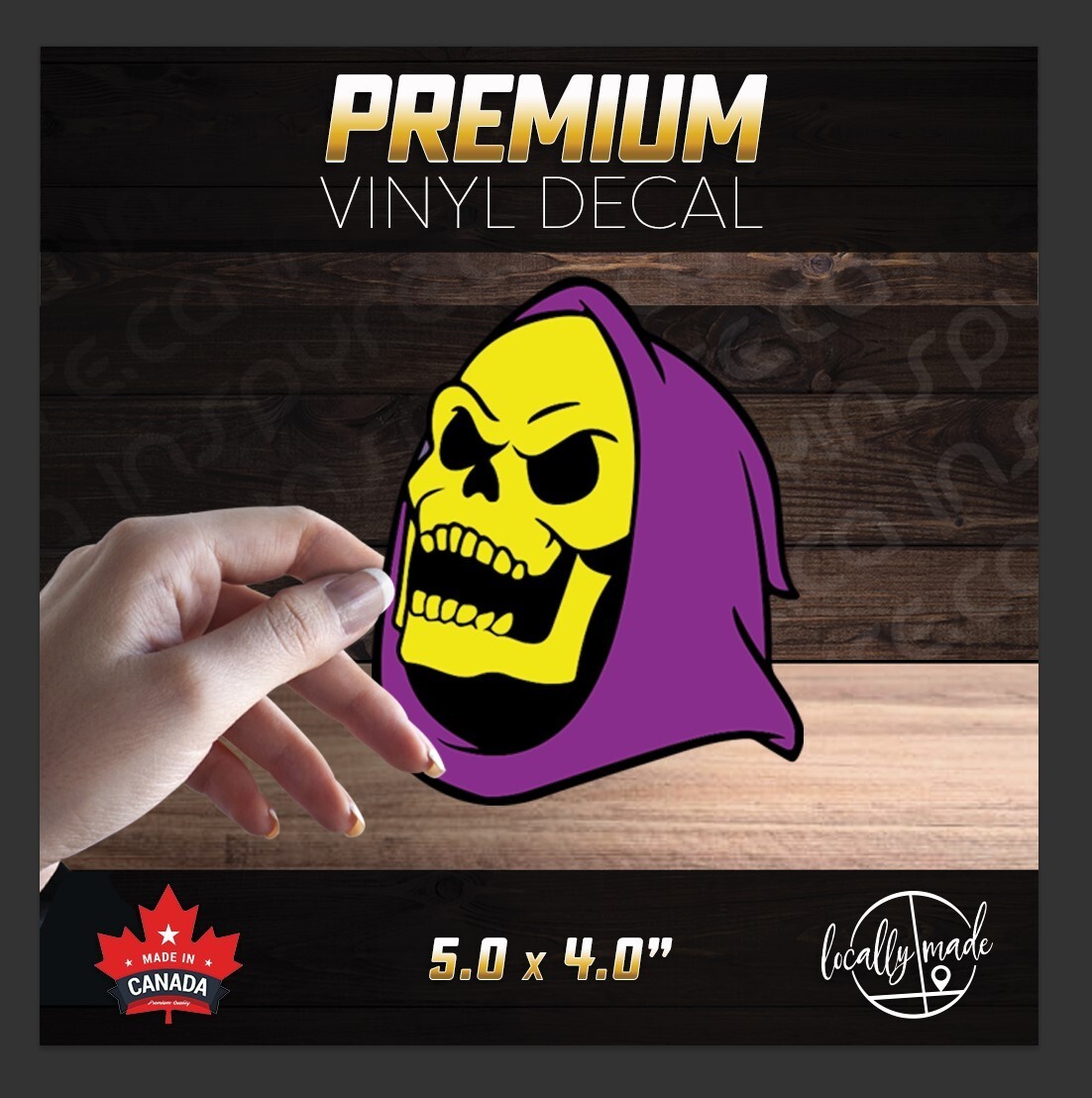Skeletor Laughing Vinyl Decal/Sticker 5.0in | MOTU Masters of the Universe 80’s