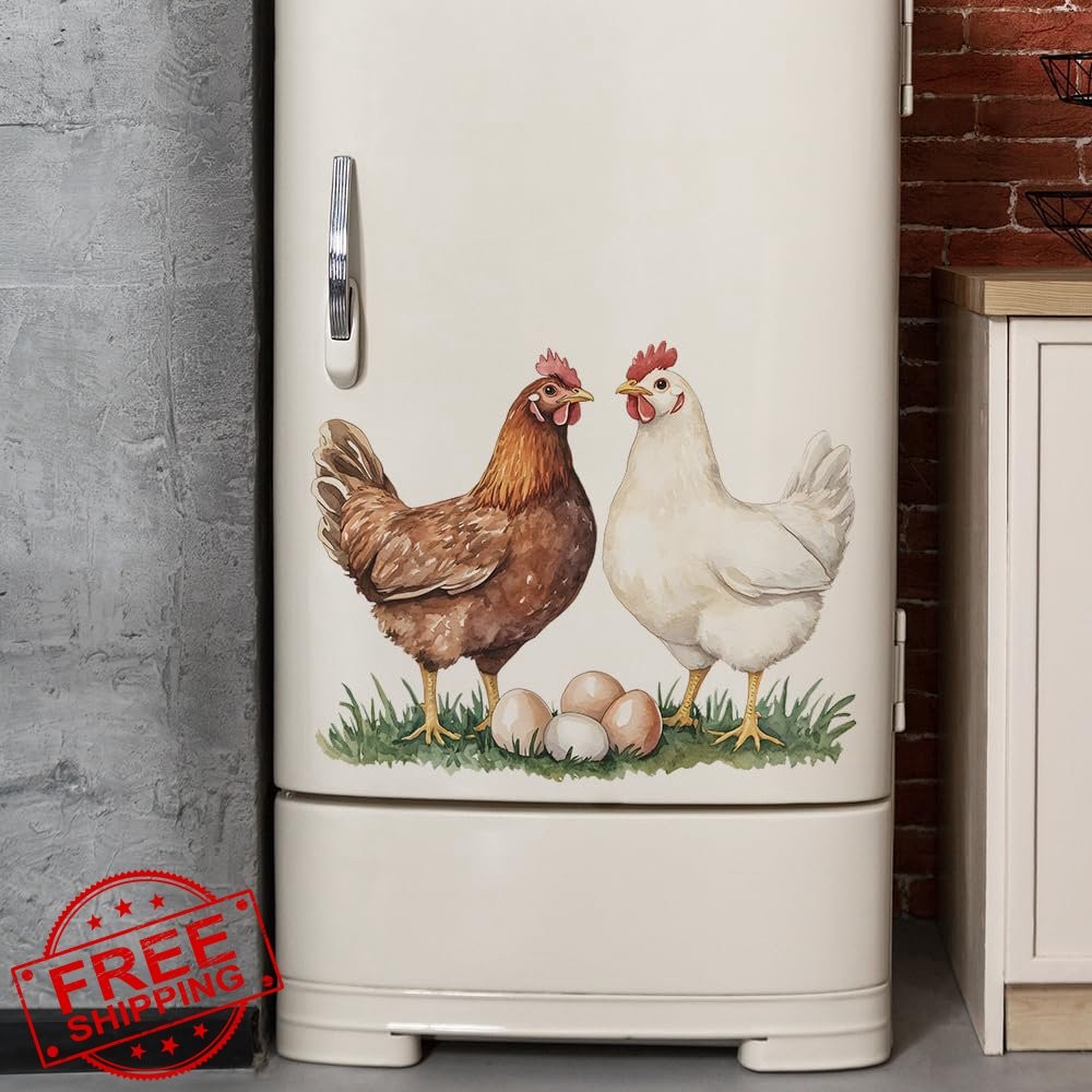 Chicken Wall Decal Farmhouse Art Sticker