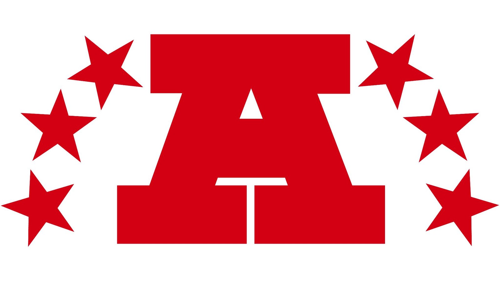Large Red Letter A Vinyl Decal 6 Star Arch 12x8in Metal Sign Mascot Poster NCAA