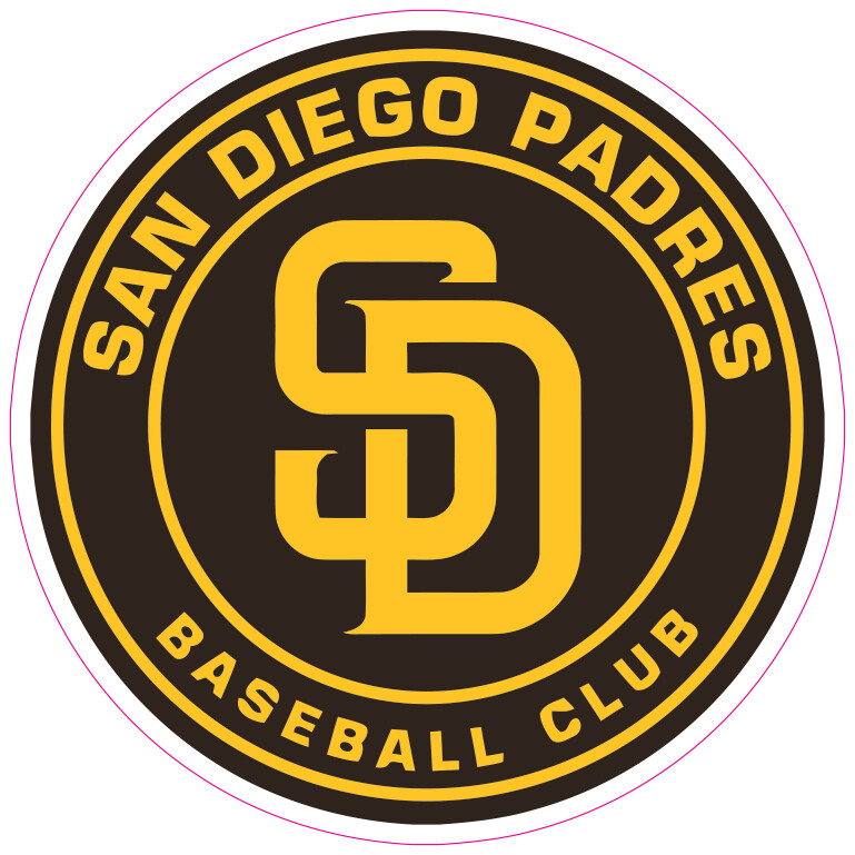 San Diego Padres Baseball Vinyl Decal Sticker Car Truck Bumper Tumbler Mug