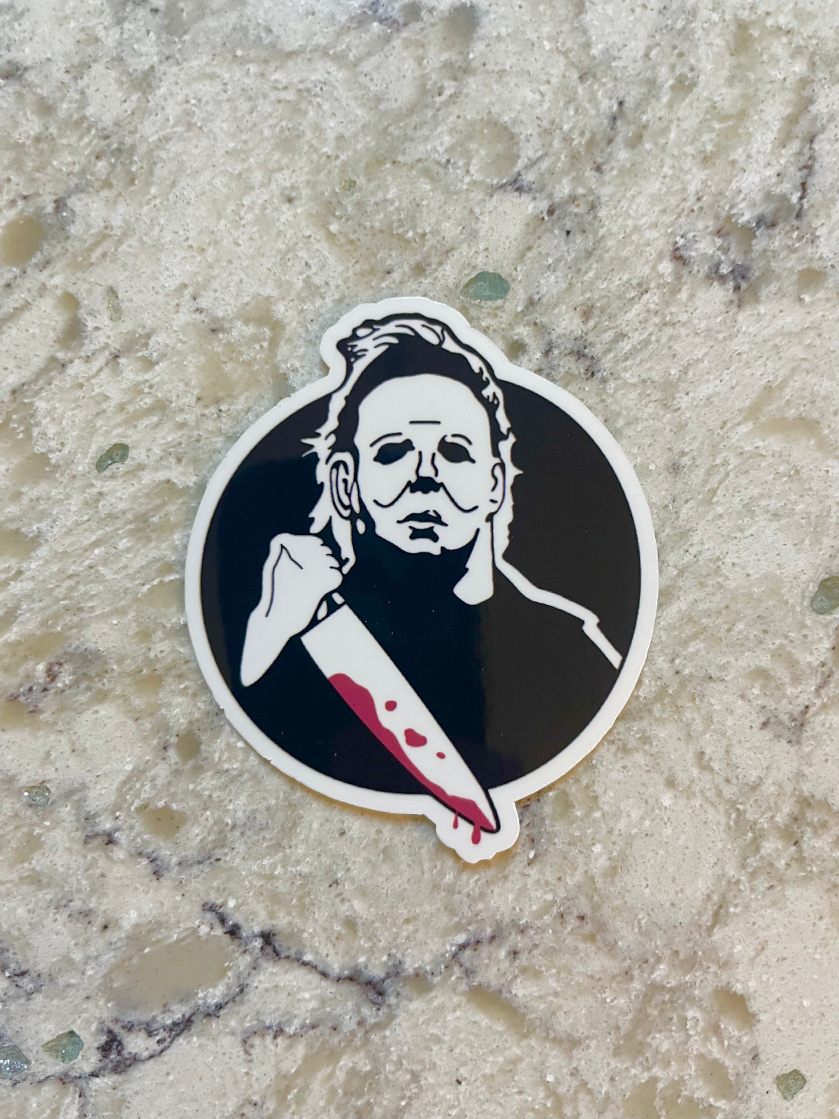 Michael Myers Sticker l Gloss or Holographic Laminate l Waterproof Decal