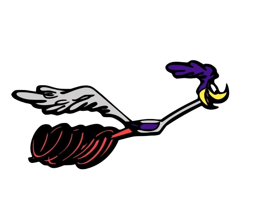 Plymouth RoadRunner Custom Replica Vinyl Decal / Sticker (right facing) 6×3!