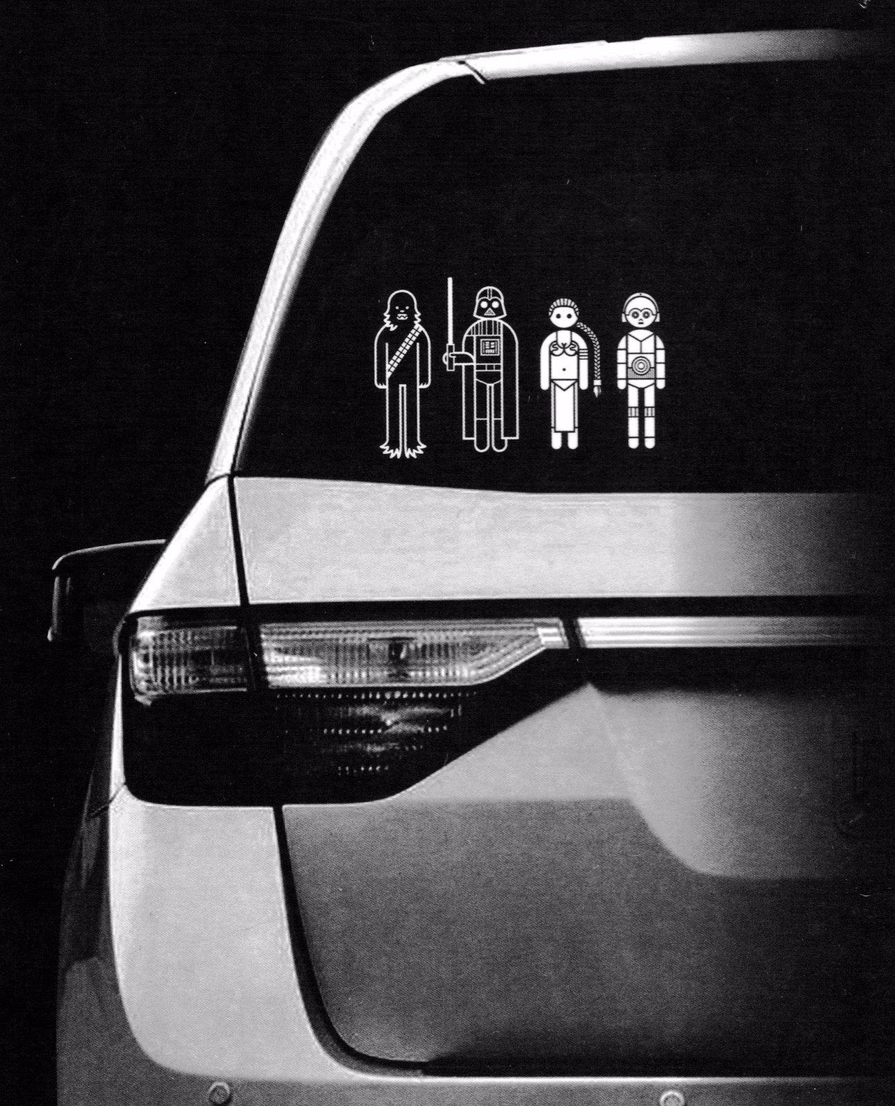 **FREE DECAL** Luke Skywalker Star Wars family decal sticker