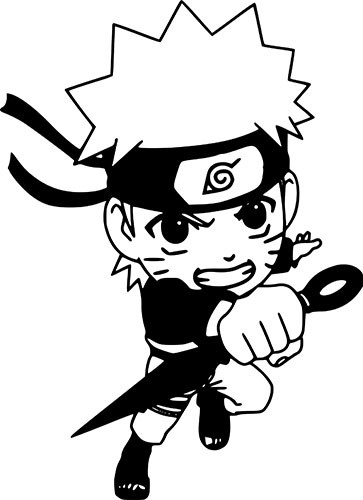 Naruto Uzumaki Chibi Anime Manga Wall Car Window Truck Vinyl Sticker Decal 6″