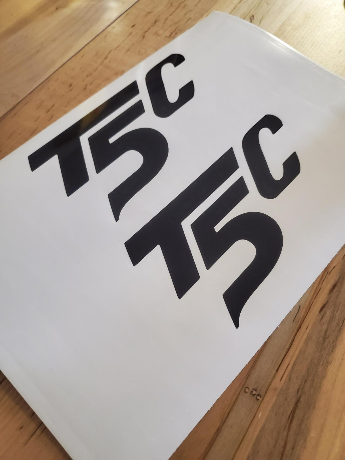 terramite T5C Decals Stickers Gloss black 6X3 1/4″ (2) Fast USA