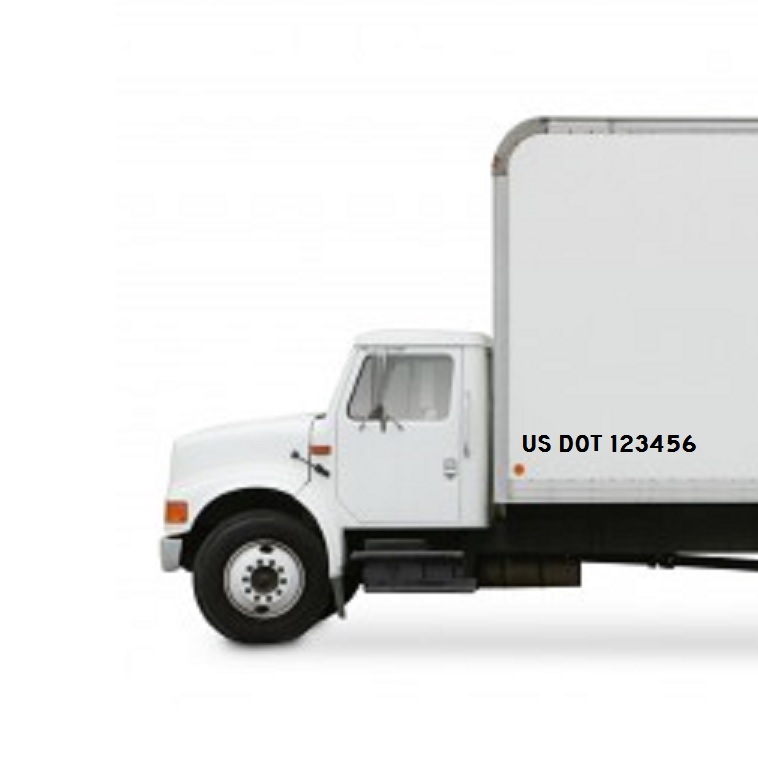 x2 Custom Made Decal Sticker USDOT DOT numbers for Truck,Cars,Trailers,Van,Bus