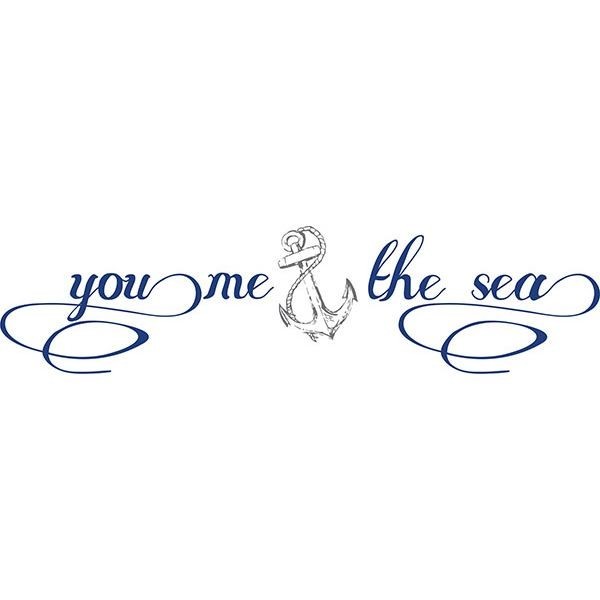 You Me and The Sea Wall Pops Peel & Stick Appliques DWPQ2168