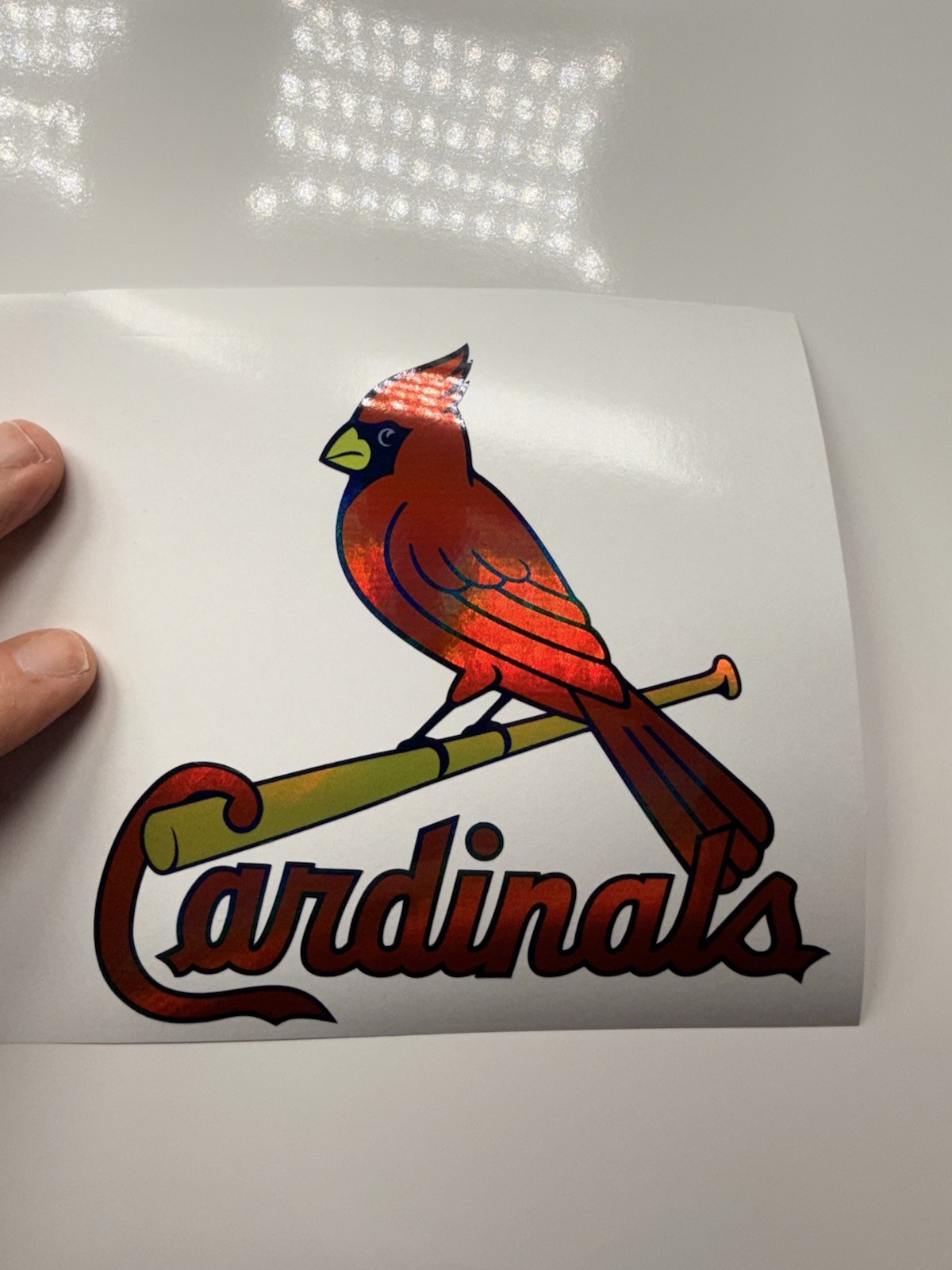 St. Louis Cardinals Holographic Vinyl Decal