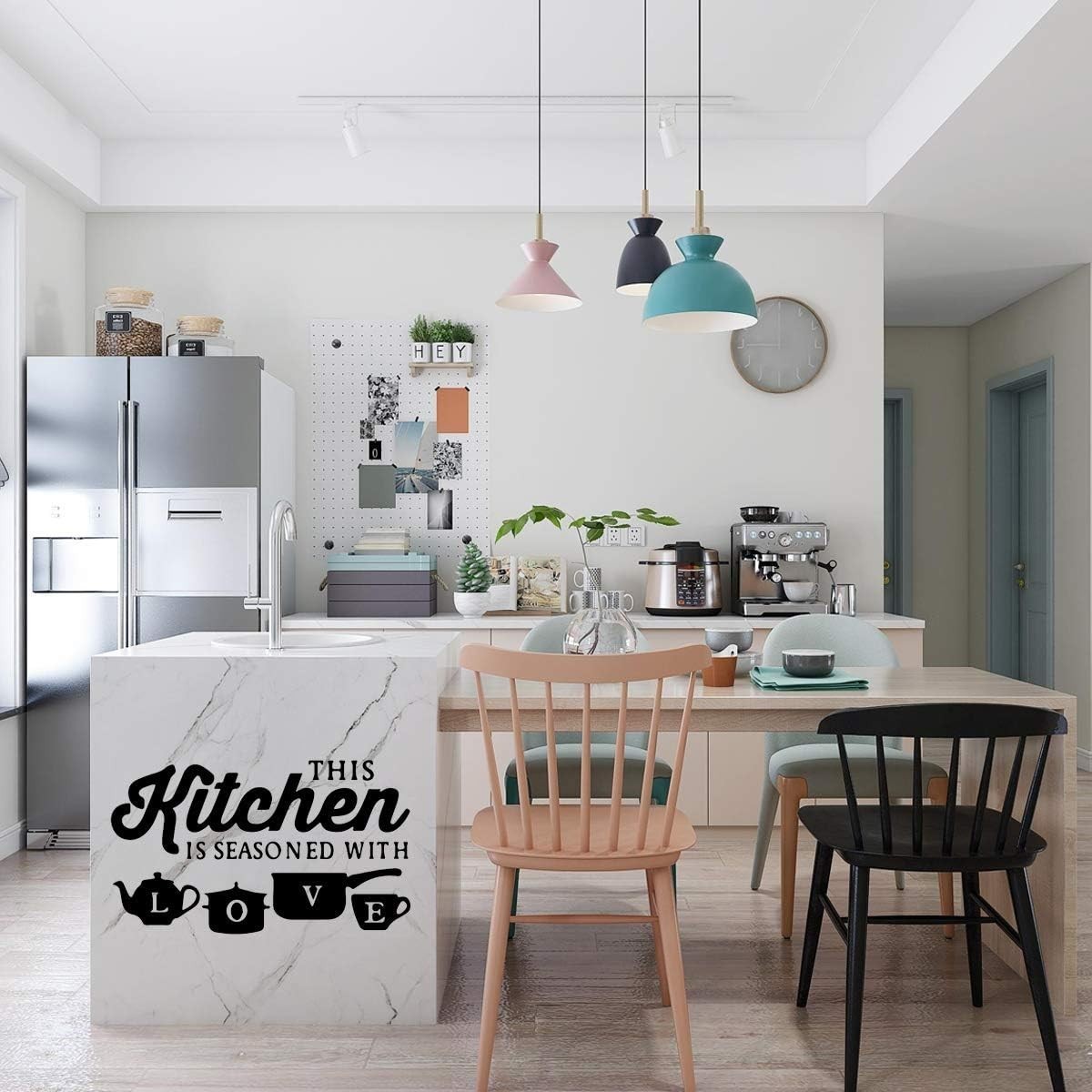 Kitchen Art Font Decorative Wall Stickers PVC Material Decals Kitchen Wall Glass
