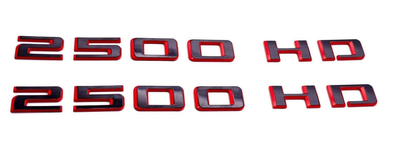 2pc 2500HD Door Emblem Badge Nameplate Sticker Compatible for 2019-21 Silverado