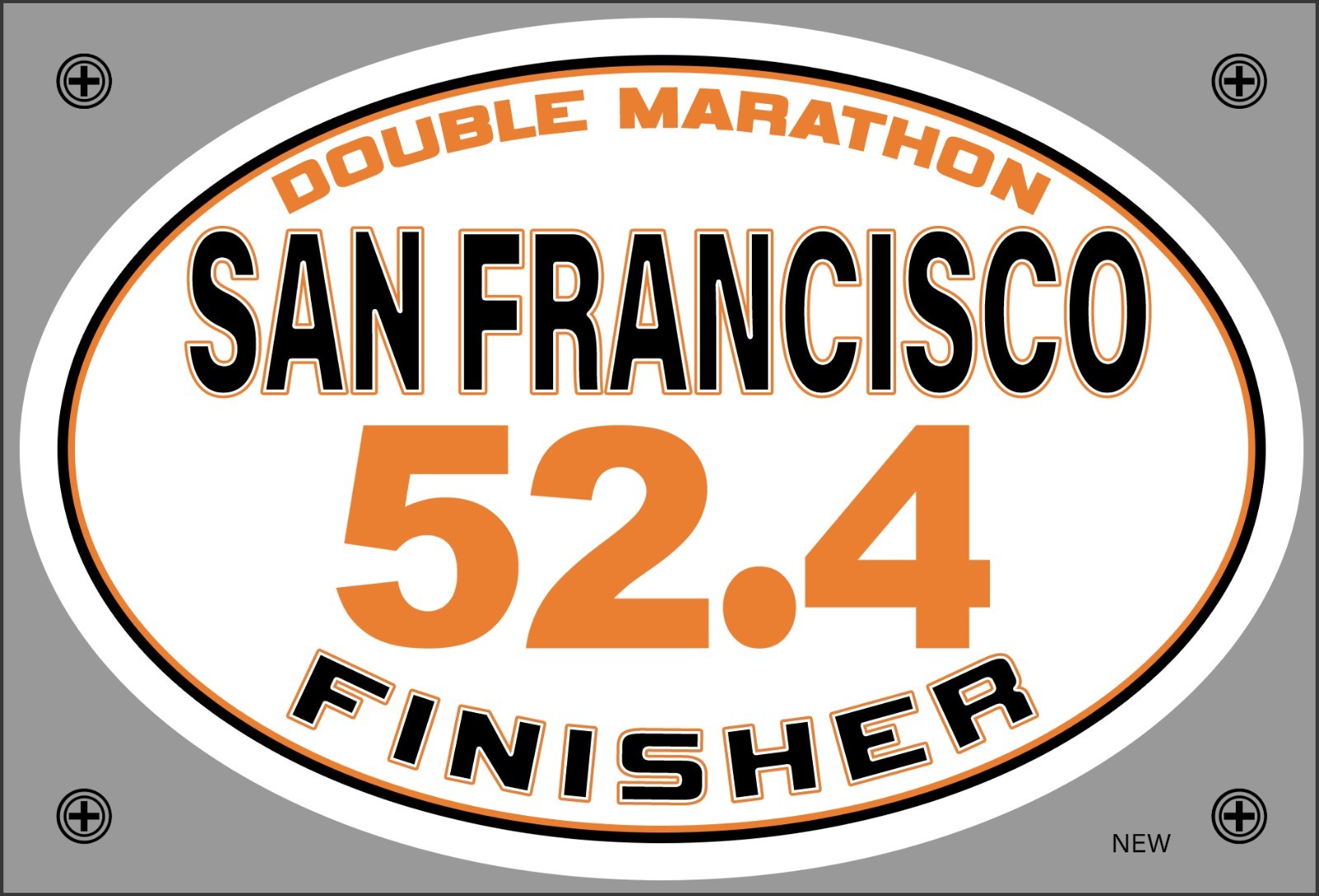 San Francisco UltraMarathon 52.4 Finisher Removable Decal or Car Magnet