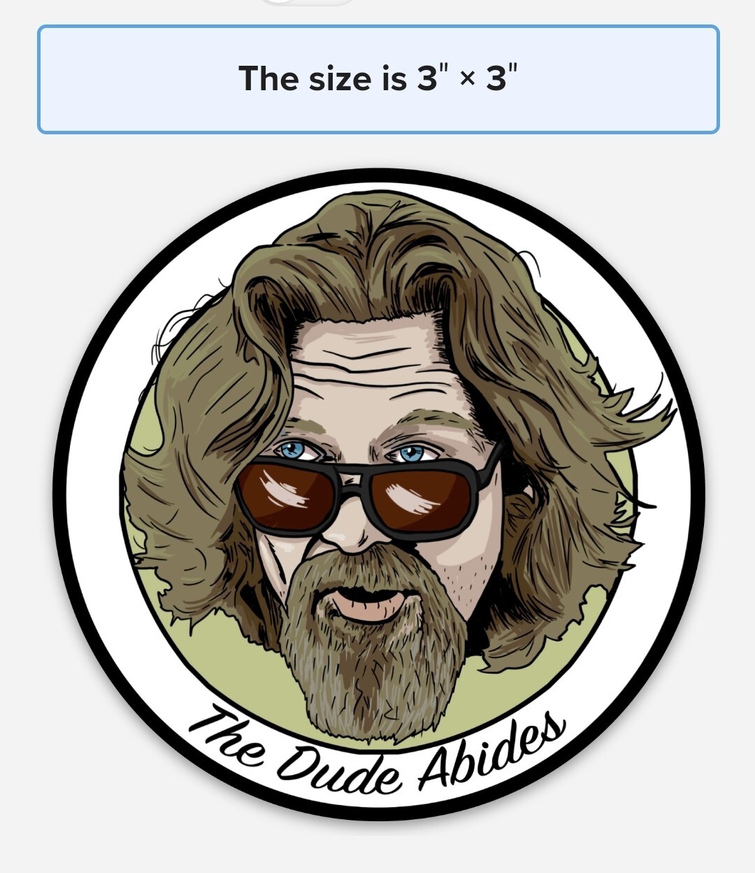 Big Lebowski The Dude Abides STICKERS 3 PACK LOT *WORLDWIDE 🌐 SHIPPING*