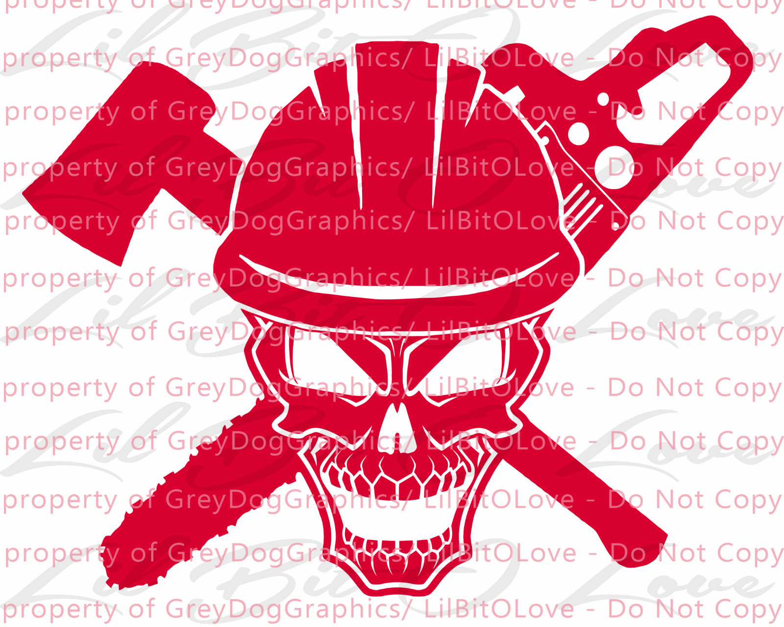 Large Logger Skull Vinyl Decal Sticker Logging Chainsaw Ax Trees Timber Lumber