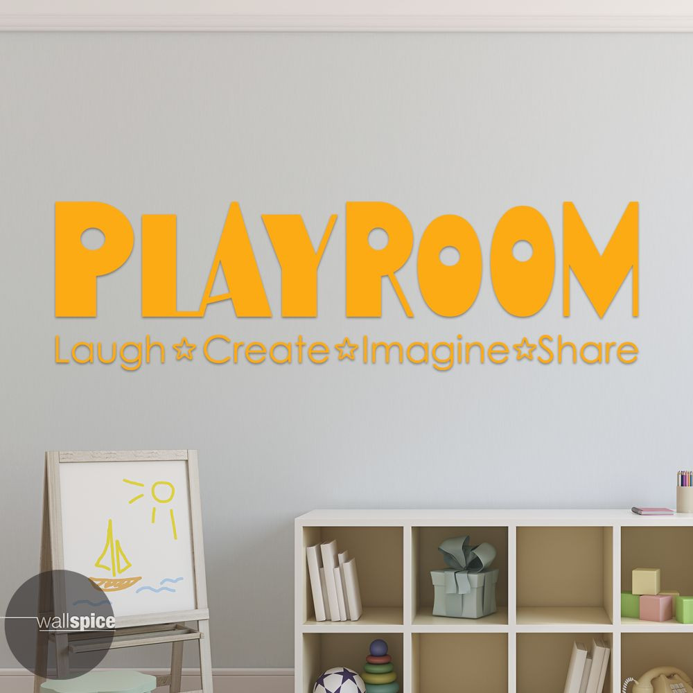 Playroom Laugh Create Imagine Share Vinyl Wall Decal Sticker