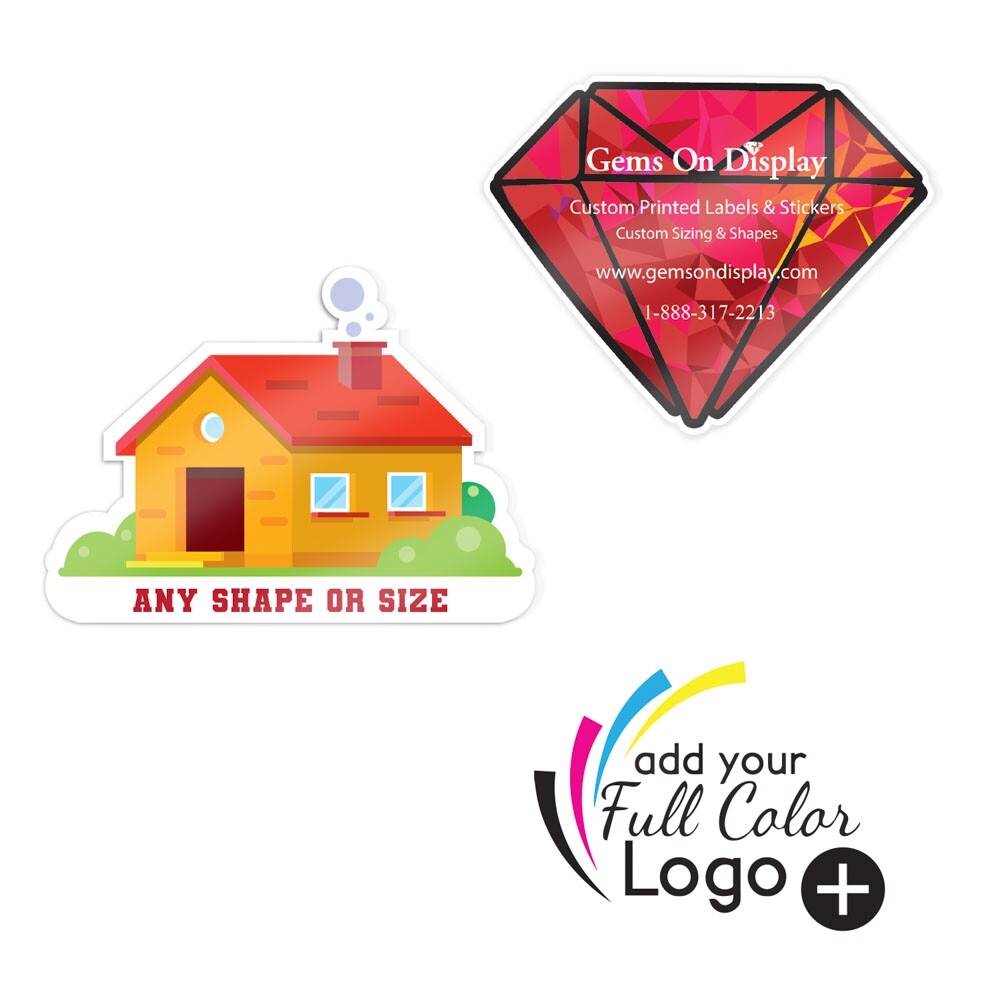 Custom Printed Circle Roll Labels / Stickers Full Color Printed Labels Circle