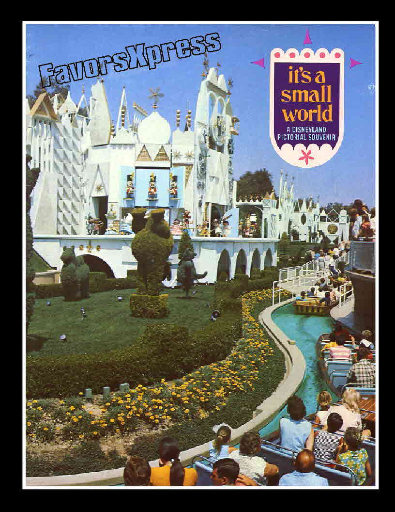 1950’s DISNEYLAND SMALL WORLD GUIDE BOOK COVER PHOTO FRIDGE MAGNET 3.5 x 2.5 in.