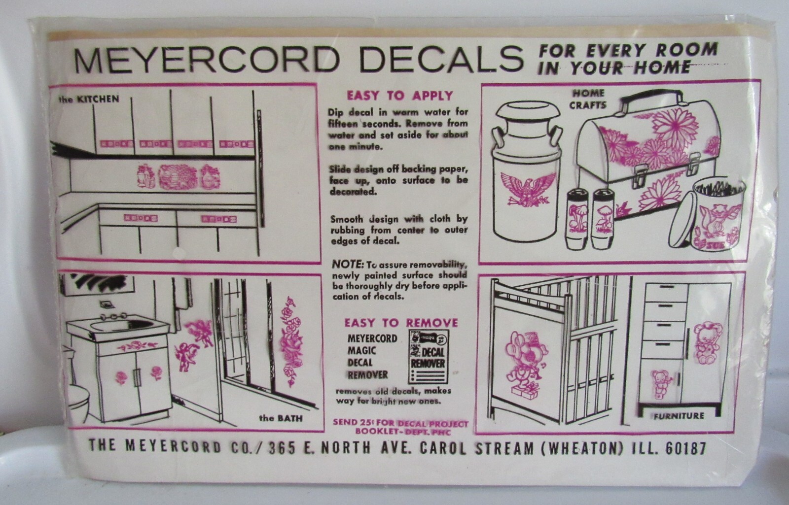 NATIVE CHIEF DECAL MEYERCORD ART SHEET Wheaton Illinois #1503-B SEALED