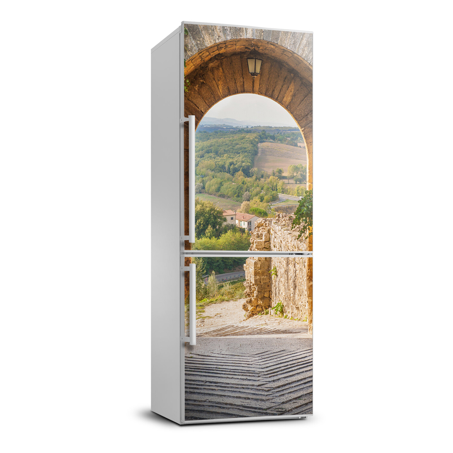 Magnet Sticker Refrigerator removable Peel & Stick Architecture Tuscany Italy