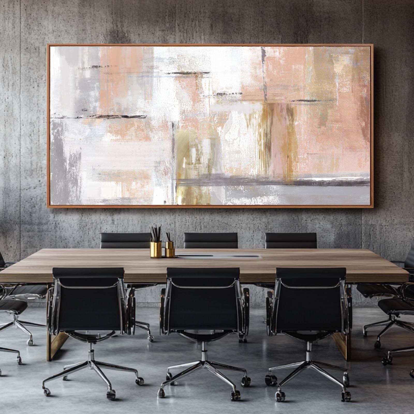 Kureful Large Painting Gold Abstract Wall Art for Living Room Bedroom Office …