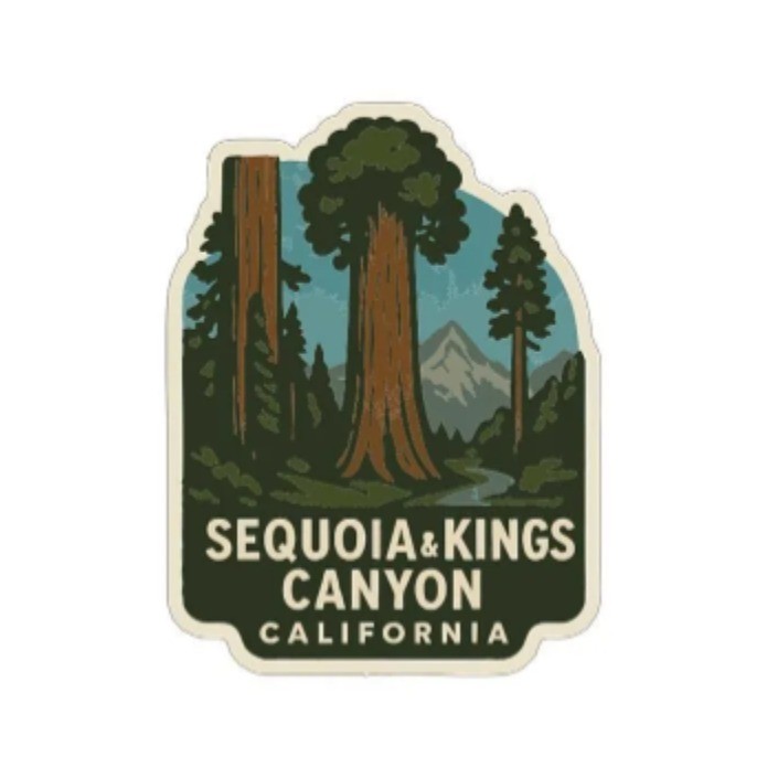 Sequoia & Kings Canyon California Iron On Heat Transfer Vinyl HTV Symbolic