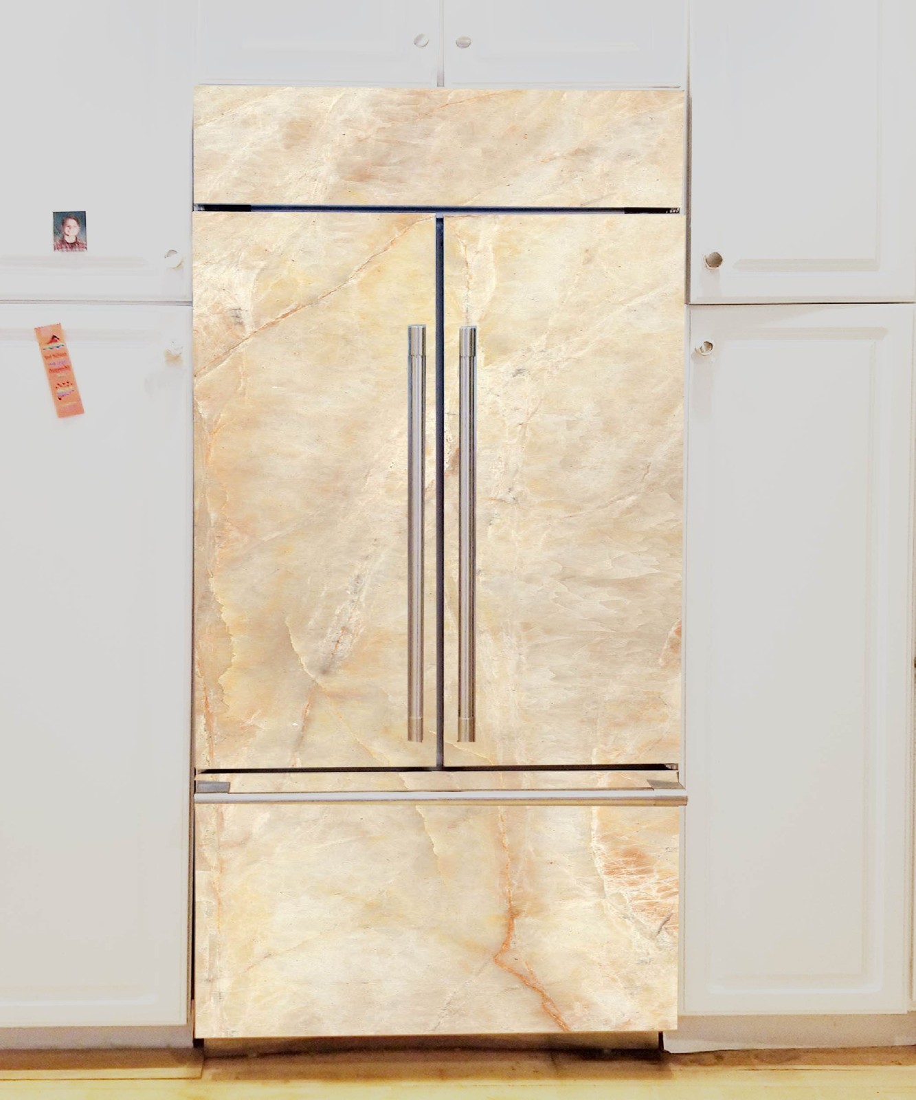 Removable Refrigerator Vinyl Wrap Cover