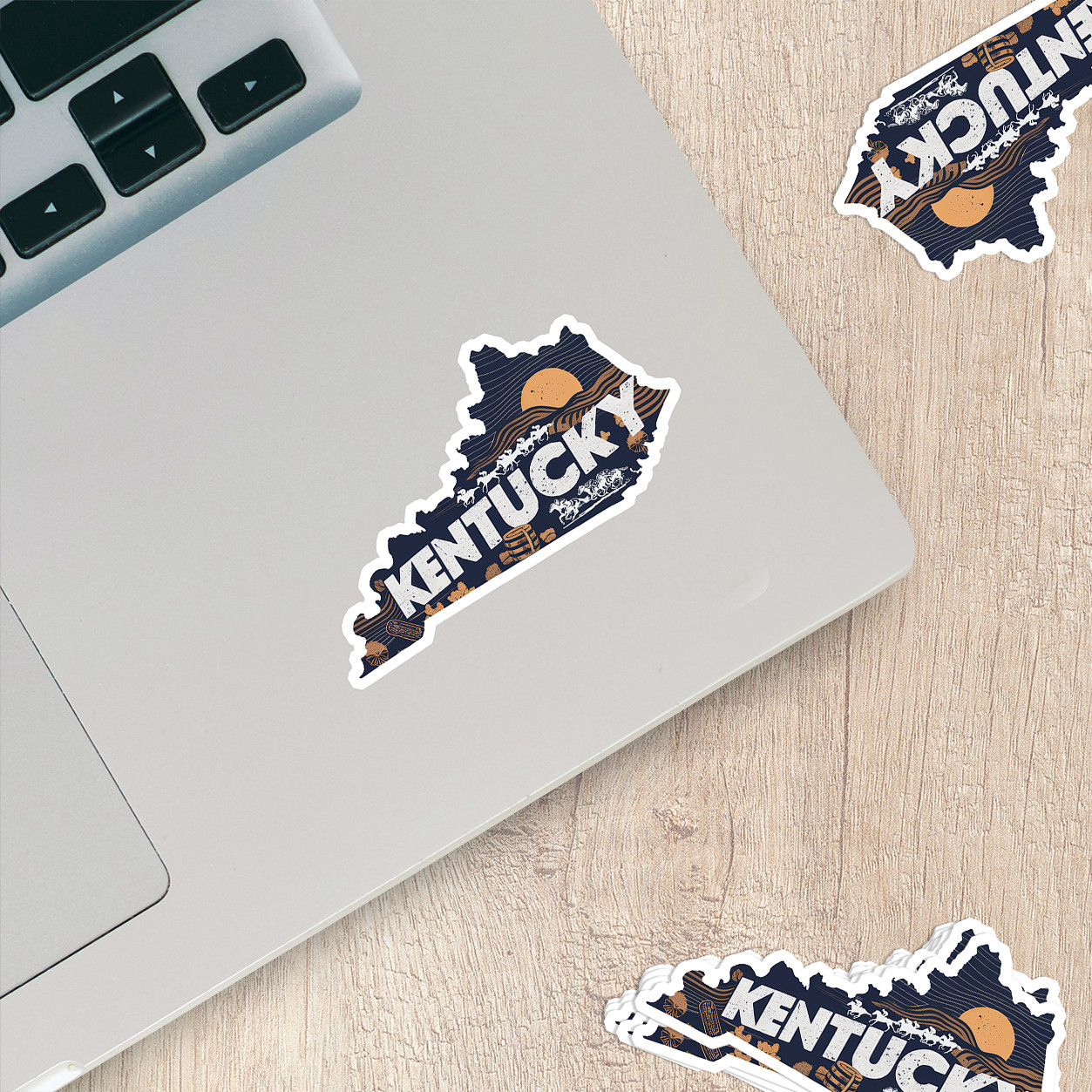Retro Vinyl State Sticker – Kentucky