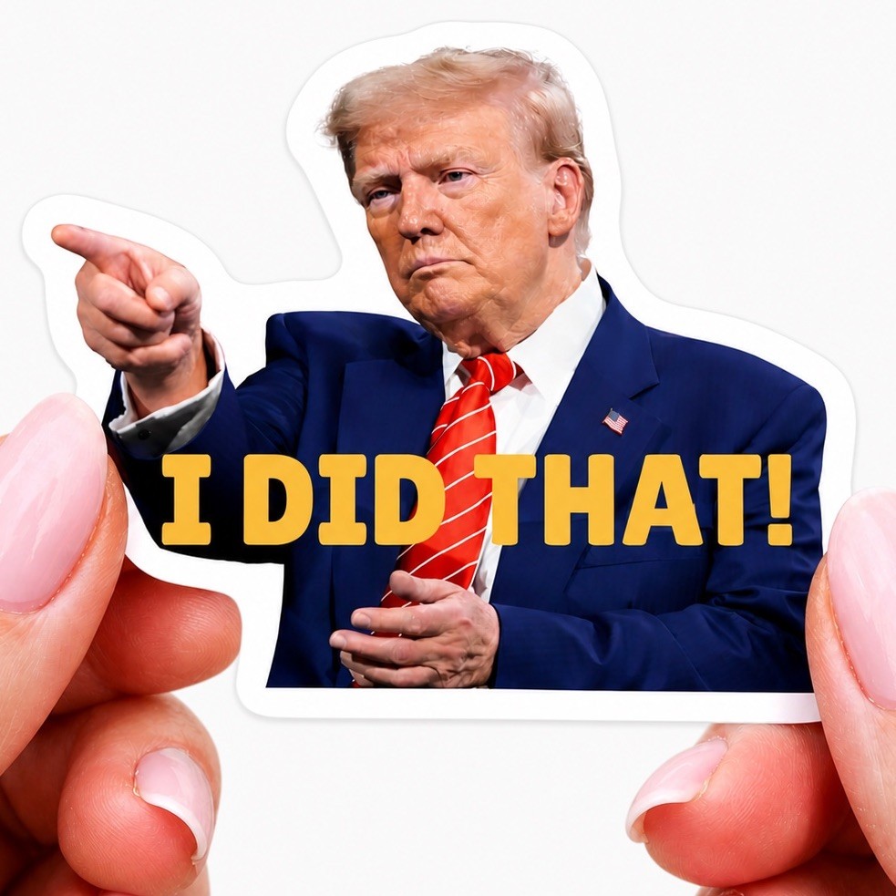 Trump I Did That 20 Pcs 2″ Stickers Waterproof Vinyl Decals for Car Gas Pump