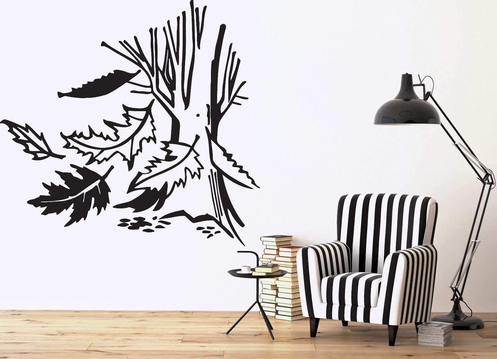 Wall Sticker Vinyl Decal Autumn Tree Maple Leaves Rowan Oak Aspen (n256)